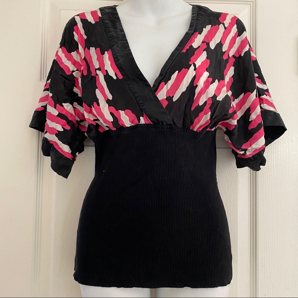 INC International Concepts  Silk Kimono style top